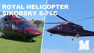 The Royal Helicopter Sikorsky S-76 in Rustington, West Sussex