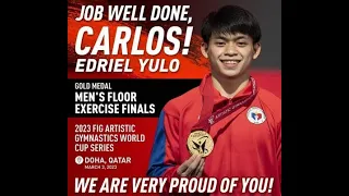 BREAKING NEWS Philippines' Carlos Yulo crowned 3-time Gymnastics World Cup champion