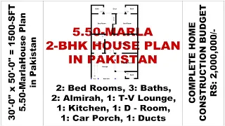 30X50 Feet,165 Gaz|4BHK | CENTRAL COURTYARD (O.T.S.) |30X50 Feet House Plan||Bahawalpur Architects