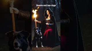 Hecate and her dogs 🐶 #hecate #hekate #witchcraft #witch #spirituality #pagan #goddess #myth #myths