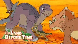 Littlefoot's and Cera's Guardians Fight | The Land Before Time V: The Mysterious Island