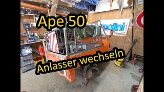 Piaggio Ape 50 | Anlasser wechseln