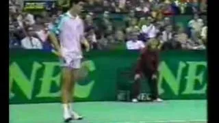 Leconte v Sampras Davis Cup 1991 Final USA v FRA 5 14