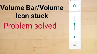 Volume icon stuck on screen
