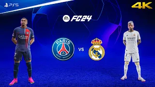 FIFA 24 - PSG vs Real Madrid | UEFA Champions League | PS5™ Gameplay [4K60]