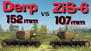 WOT Blitz Face Off || KV-2 ZiS-6 vs 152mm Derp