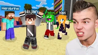 HEROBRINE MÓWI NAM przez CAŁY DZIEŃ CO MAMY ROBIĆ w Minecraft! *kazał zabić wojana*