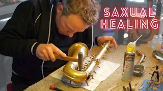 This crooked saxophone from 1952 gets an Extreme Makeover