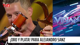 Alejandro Sanz recibe las gaviotas de plata y oro en Viña 2024 | #Viña2024