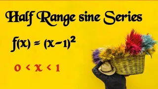 @btechmathshub7050Half Range sine series f(x)=(x-1)²