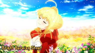 『Lyrics AMV』 Fate/Extra Last Encore OP Full - Bright Burning Shout ／ Takanori Nishikawa