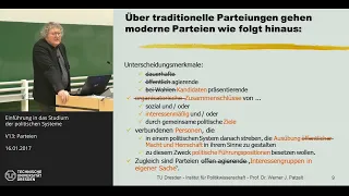 Grundkurs Politische Systeme   12/14   Parteien   Prof  Dr  Werner J  Patzelt