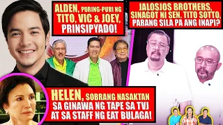 ALDEN, NASA TVJ ANG LOYALTY!❗PA-VICTIM ANG MGA JALOSJOS!❗HELEN GAMBOA, NAGSALITA NA!