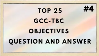 Top 25 GCC-TBC Objectives Questions || Computer Typing || 30 & 40 WPM || Test #4