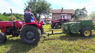 IMT 542 & John Deere 224T | Baliranje sijena 2024