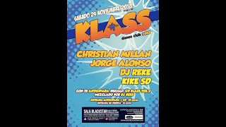 KLASS DANCE CLUB 003 Live! (24-11-2018) Jorge Alonso