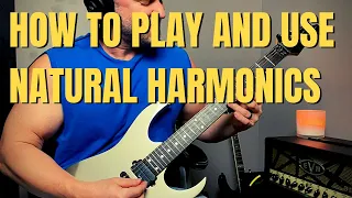 How to Play Natural Harmonics on Guitar (3 Ways and Backing Track)