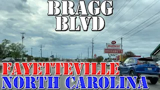 Bragg Blvd North - Fayetteville - North Carolina - 4K Street Drive