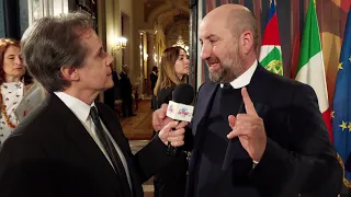 Antonio Albanese ai David di Donatello intervistato da Emilio Buttaro