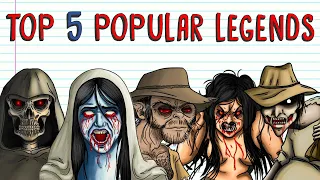 TOP 5 POPULAR LEGENDS: THE WHISTLER, THE POMBERO, HOLY COMPANY, THE LLORONA, PATASOLA | Draw My Life