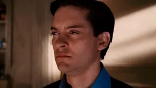 Evil Peter Parker looking (meme)