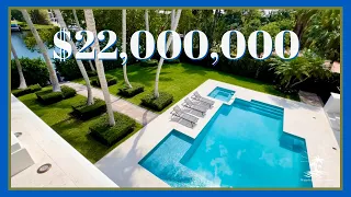 INSIDE a Brand New $22,000,000 Luxury Waterfront South Florida Mansion | Coral Gables, FL
