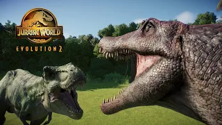 Spinosaurus vs T.Rex Bull and T.Rex buck