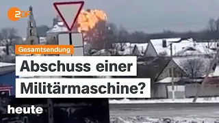 heute 19:00 Uhr 24.01.24 Flugzeugabsturz in Russland, Bahnstreik, Streik in Argentinien (english)