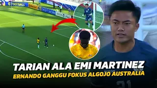 Joget Didepan Pemain Australia!! Pyswar Ernando ke Eksekutor Penalti Australia Berujung Save Penalti