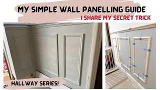 Wall Panelling SECRET TRICK Guide - My DIY Step-by-step Guide - Hall Renovation Series