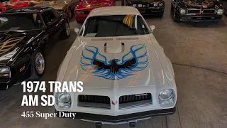 💵 FOR SALE 1974 Pontiac Firebird Trans Am Super Duty #1737