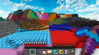 Minecraft pero cada CHUNK es un BLOQUE DIFERENTE...