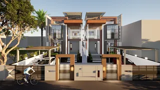 4BHK - Modern, Luxurious Twin Bungalow Project Design.