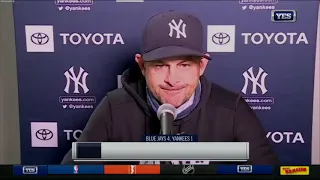 Aaron Boone on the Yankees 4-1 loss to the Blue Jays