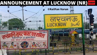 Announcement Of 12557 Sapt Kranti at Lucknow Nr in Midnight