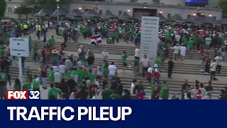 Soccer match at Soldier Field leads to massive traffic pileup in downtown Chicago