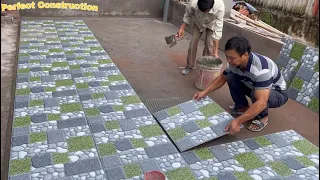 Techniques For Constructing Beautiful New Patterned Tiles For A Complete Outdoor Playground