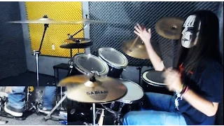 Slipknot - Sic Drum Cover With Joey Jordison Mask drum play-through By Jordan