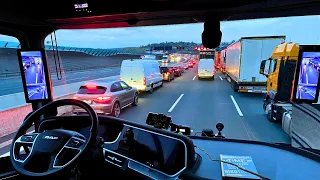 POV Nikotimer is going to Germany by Highway Day night rainy pov driving