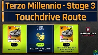 Asphalt 9 | Terzo Millennio Mega Event | Stage 3 - Touchdrive Route