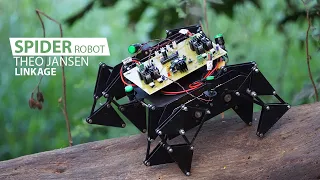 Making of 8 Leg Spider Robot using Theo Jansen Linkage Mechanism