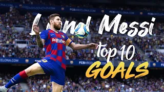 PES 2020 ● Lionel Messi ● TOP 10 GOALS | HD