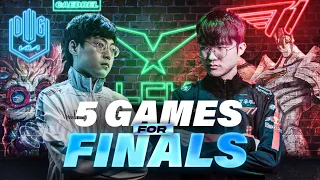 5 GAME FIGHT FOR FINALS - LCK SEMIFINALS T1 VS DK - CAEDREL