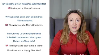 Christmas words and expressions auf Deutsch || Learn German for beginners