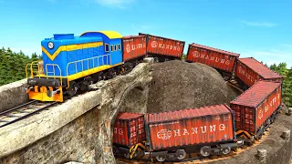 The Long Freight Trains can't Climb - Lego city train Video