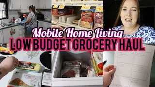 MOBILE HOME LIVIN ' LOW BUDGET WEEKLY GROCERY HAUL $60 | Living through food inflation 2022