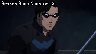 Nightwing getting beat up for 2 minutes and 29 seconds straight