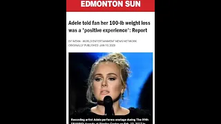 Adele Lost a 100lbs