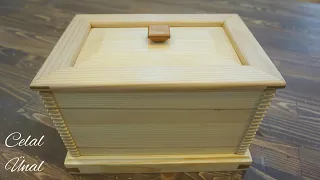 Woodworking // Wooden box with finger joints / Making a wooden box