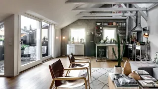 Tour Scandinavian Loft With Industrial Elements ▸ Stockholm